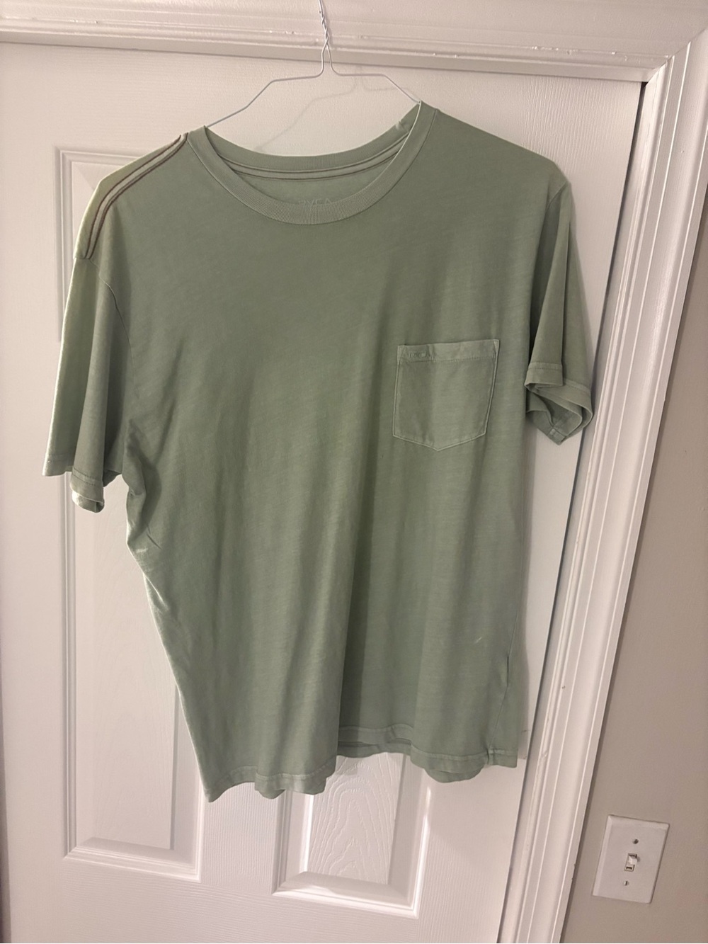 RVCA Men's Sage Green Pocket Short Sleeve Tee